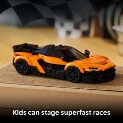 LEGO Speed Champions McLaren W1 rear engine detail for model realism and creativity
