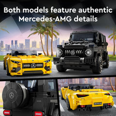 LEGO Speed Champions Mercedes-AMG SL 63 convertible roadster with iconic livery for stylish races
