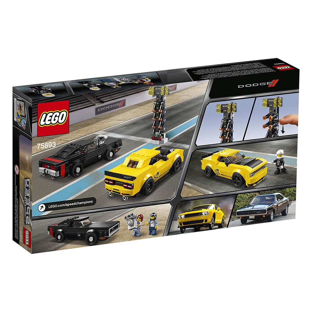 LEGO Speed Champions minifigures and marshal for authentic pit lane action.