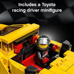 LEGO Speed Champions Toyota GR Supra 76901 assembled model ready to race.