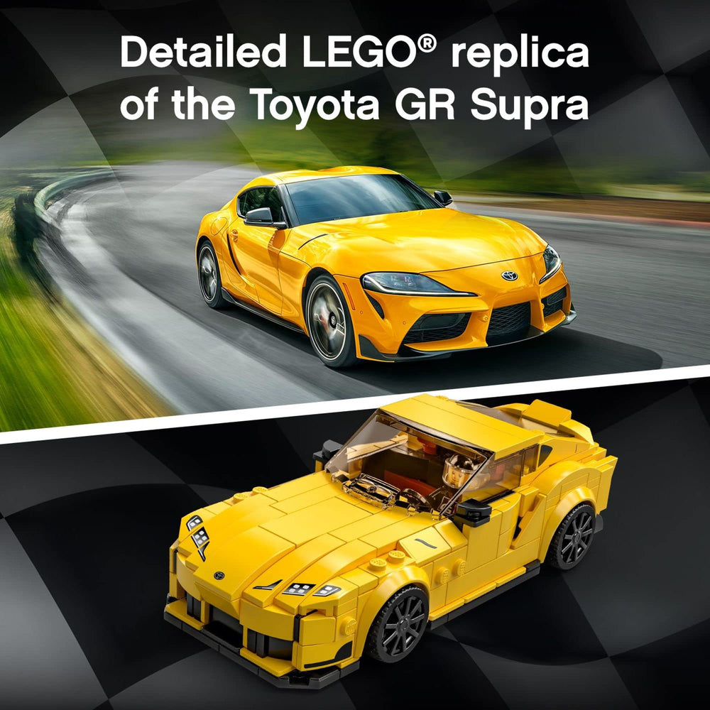 LEGO Speed Champions Toyota GR Supra 76901 299-piece build challenge.