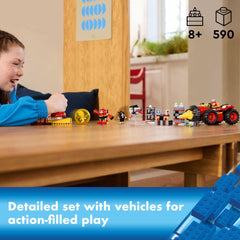 LEGO speed sphere launcher included for fast, exciting launches.