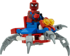 LEGO Spider-Man minifigure with spider-crawler set for imaginative play