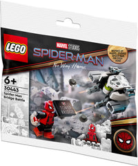 LEGO Spider-Man polybag packaging showing compact travel-friendly packaging.