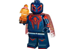 LEGO Spider-Man 2099 minifigure for display and compatible play with LEGO sets.