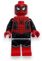 LEGO Spider-Man minifigure in red and black suit with silver trim for imaginative play