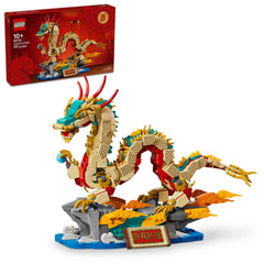 LEGO Spring Festival Auspicious Dragon figure for decorative display
