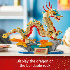 LEGO Spring Festival blue crystal element enhances the display scene