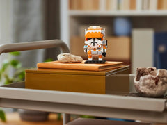 LEGO Star Wars baseplate display piece supports a shelf-ready setup.