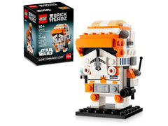 LEGO Star Wars Clone Commander Cody BrickHeadz assembly with authentic details for display.
