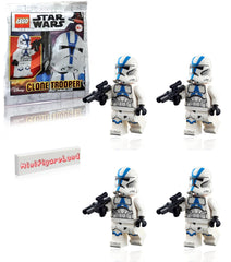 LEGO Star Wars 501st Clone Trooper with Blaster, ideal for action-filled storytelling.