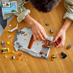 LEGO Star Wars 75334 fire pop-up feature creates dramatic battlefield twists.