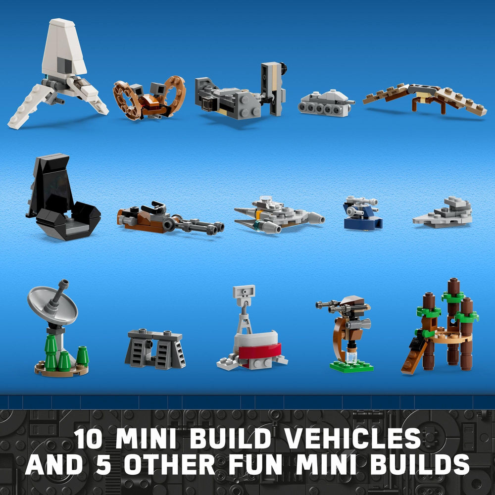 LEGO Star Wars Advent Calendar 75366 Emperor Palpatine figure for holiday scenes.