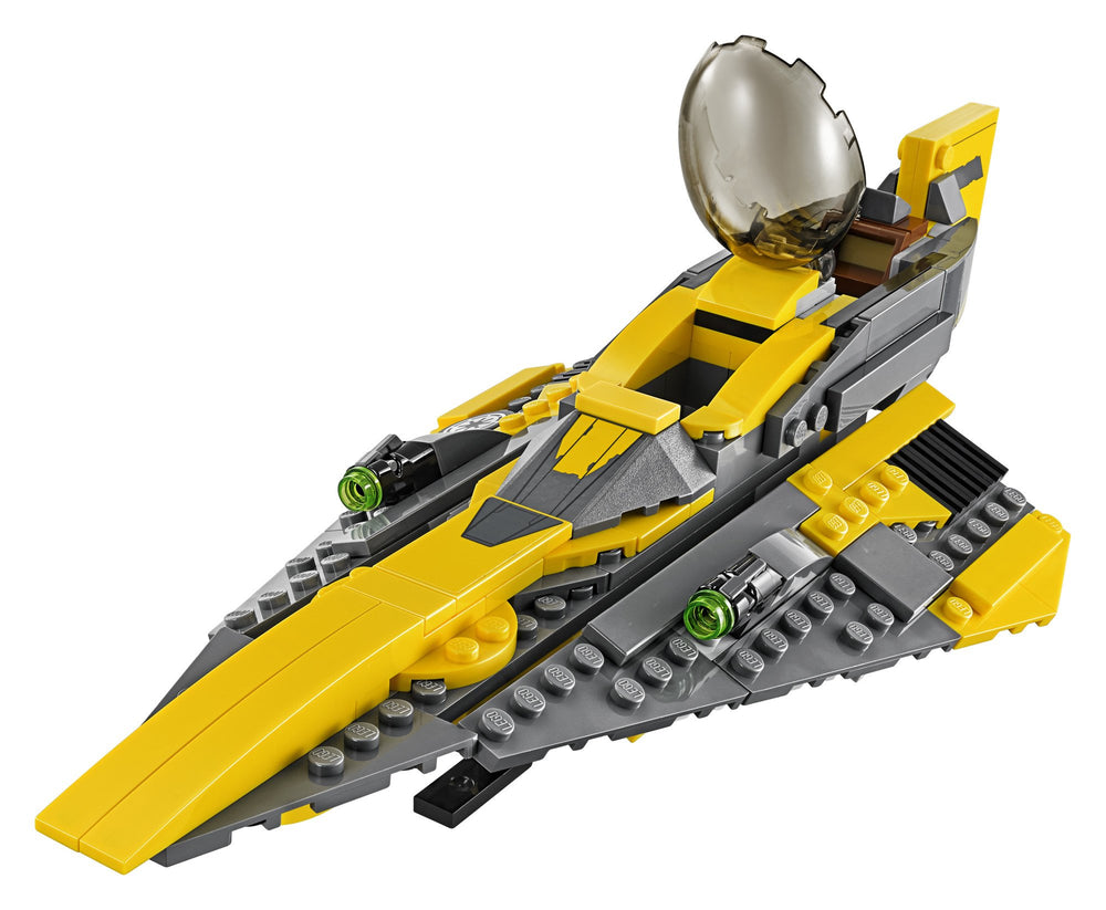 LEGO Star Wars Anakin's Jedi Starfighter compact size for desk play