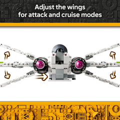 LEGO Star Wars ARC-170 Starfighter adjustable wings enable attack and cruise poses