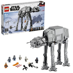 LEGO Star Wars AT-AT 75288 walker assembly shows detailed scale for display and play.