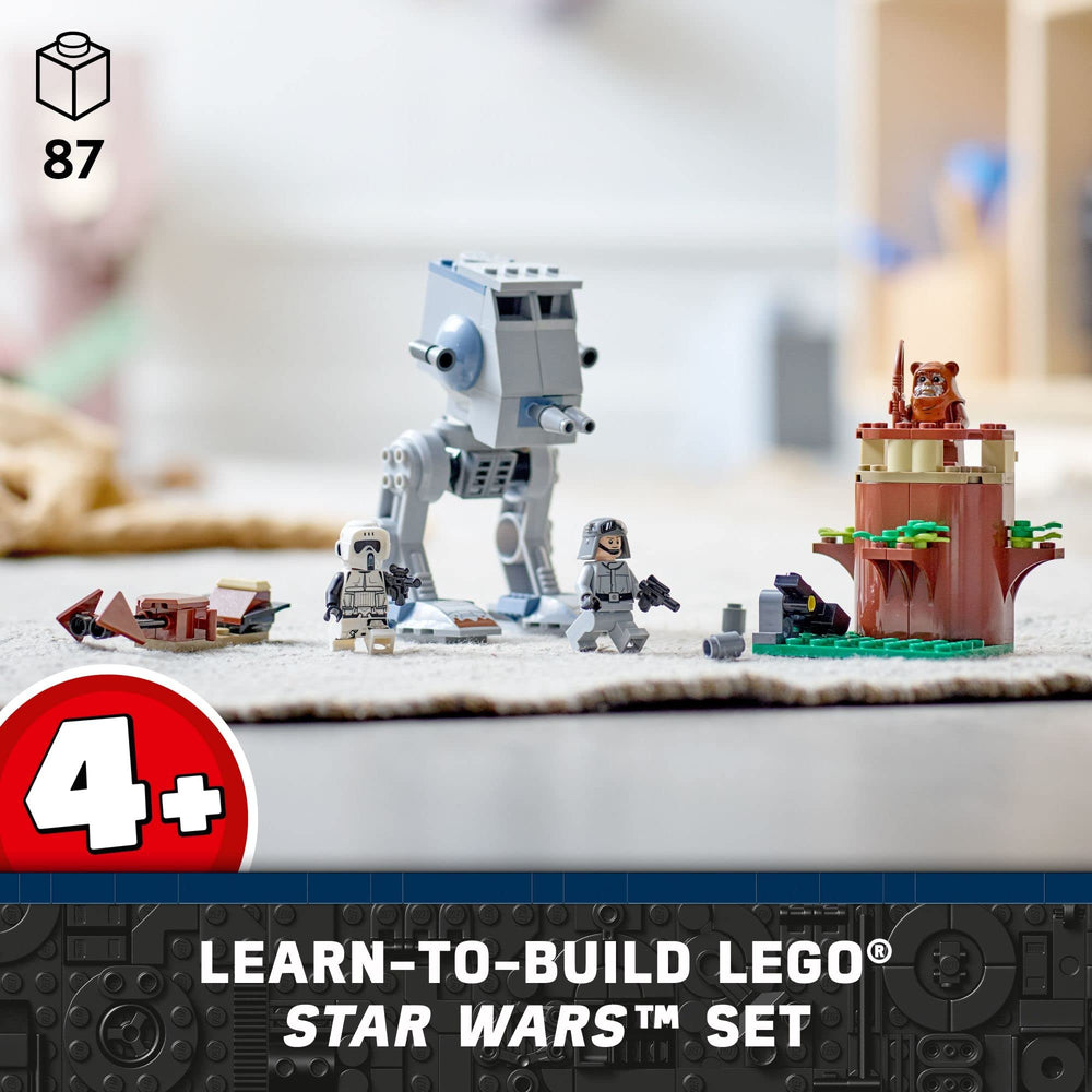 LEGO Star Wars AT-ST 75332 cockpit minifigures; interactive play setups for storytelling.