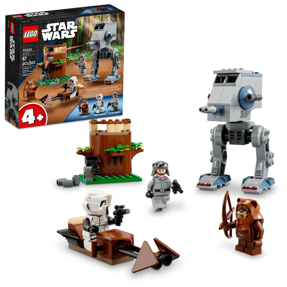 LEGO Star Wars AT-ST 75332 front view; durable build fuels imaginative play sessions.