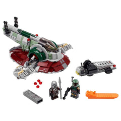 LEGO Star Wars Boba Fett transporter vehicle supports ground play