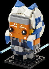 LEGO Star Wars BrickHeadz Ahsoka Tano 40539 side view for shelf display