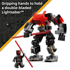 LEGO Star Wars Darth Maul Minifigure fits into cockpit for action scenes.