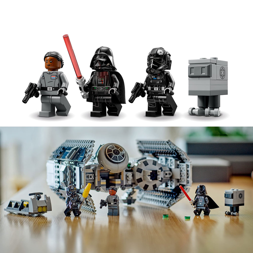 lego star wars darth vader figure with lightsaber for iconic scenes