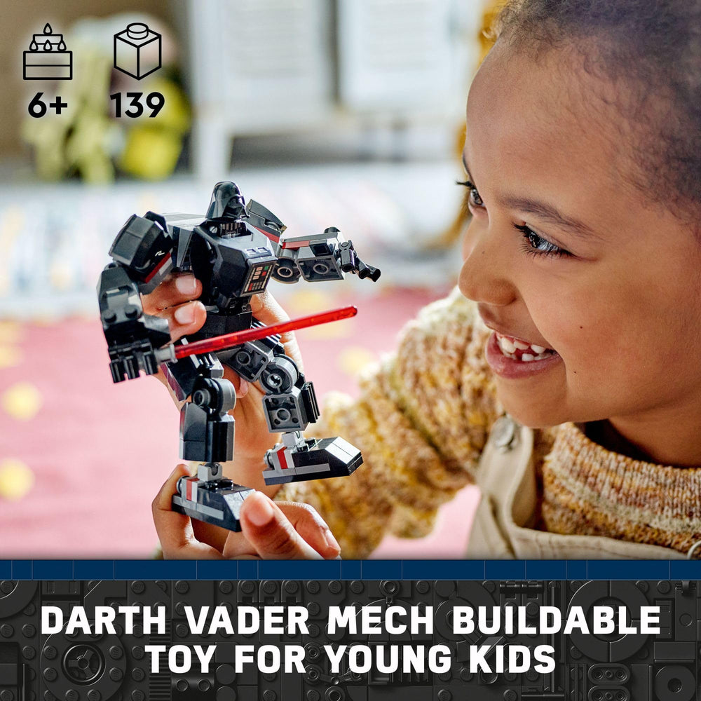 LEGO Star Wars Darth Vader Mech 75368 opening cockpit for easy minifigure access