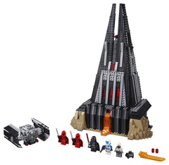 LEGO Star Wars Darth Vader's Castle with TIE Fighter model for epic space battles.