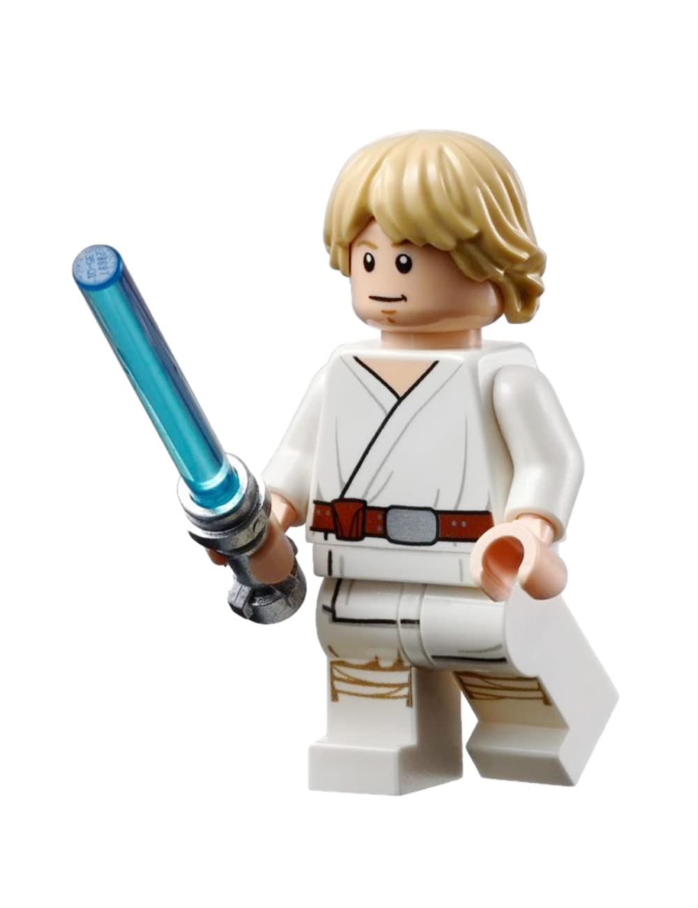 LEGO Star Wars Luke Skywalker minifigure, front view, perfect display piece for fans and collectors.