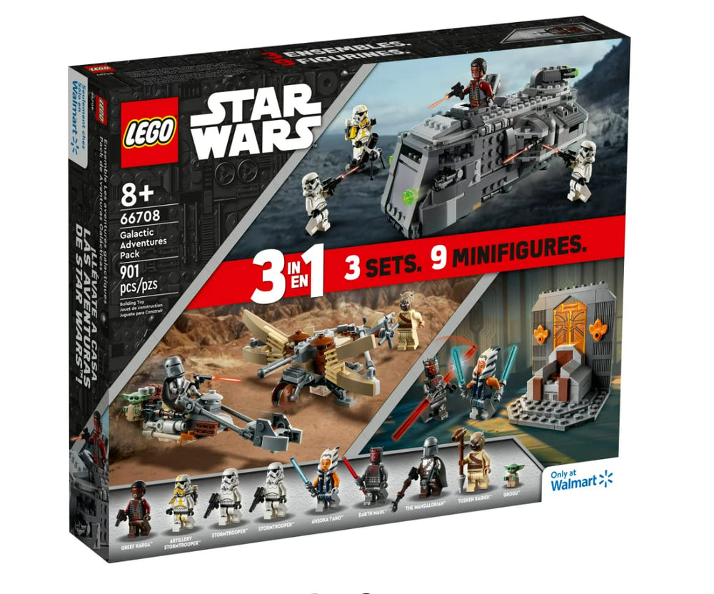 LEGO Star Wars Galactic Adventures 66708 trouble on Tatooine scene for imaginative battles.