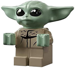 LEGO Grogu minifigure in clear packaging, easy to store and showcase