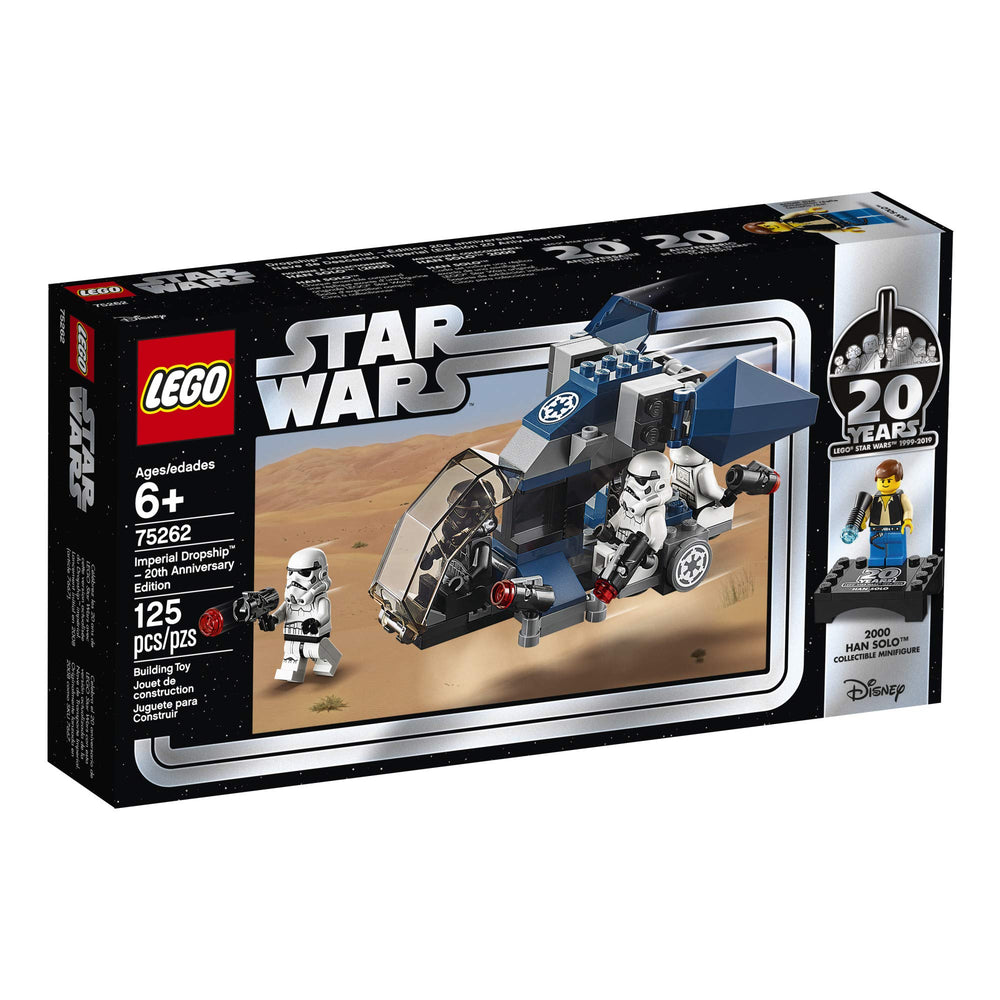 LEGO Star Wars Imperial Dropship Han Solo figure offers collectible display value.