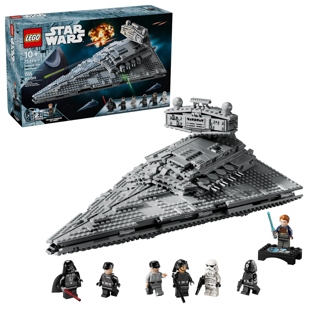 LEGO Star Wars Imperial Star Destroyer front view for display and imaginative play