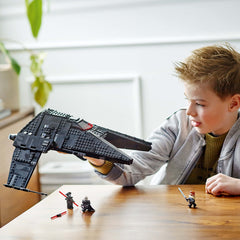 LEGO Star Wars Inquisitor Transport Scythe cockpit opens to reveal seats.