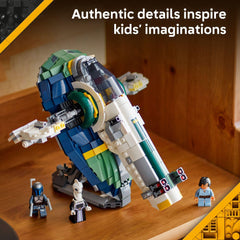 Seismic charge function on LEGO Star Wars Jango Fett's Starship in play sequence