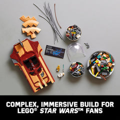 LEGO Star Wars Landspeeder display stand and plaque for hover effect