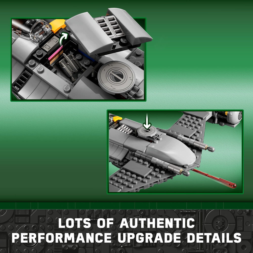 LEGO Star Wars Mandalorian N-1 Starfighter Mando with jetpack enables dynamic scenes