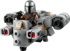 LEGO Star Wars Razor Crest Microfighter Mandalorian minifigure with jetpack for imaginative play.
