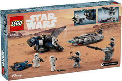 LEGO Star Wars Rebel Scout Speeder 40755 rotating turret in action for dynamic play