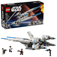 LEGO Star Wars Rebel U-Wing front view with Cassian Andor minifigure