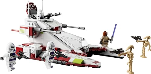 LEGO Star Wars Republic Fighter Tank side view left, sleek profile for action play