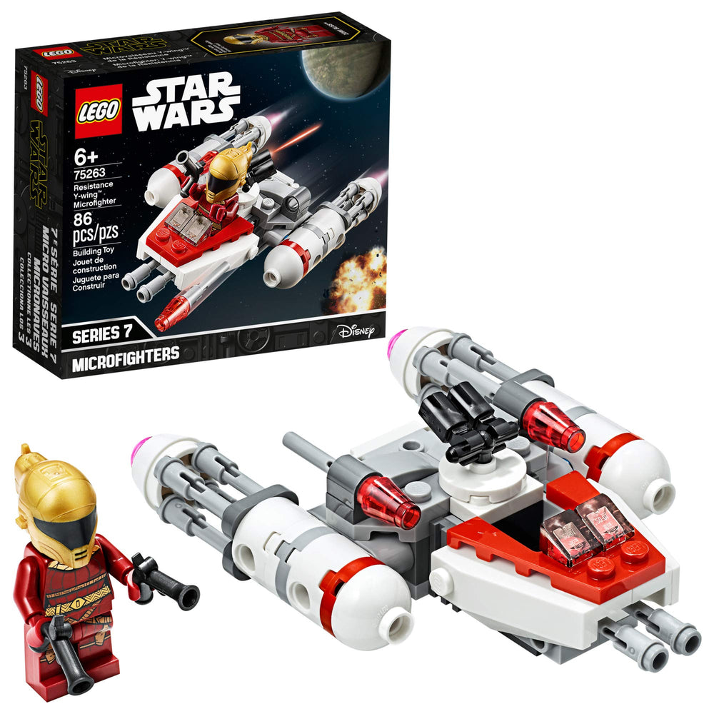 LEGO Star Wars Resistance Y-Wing Microfighter cockpit — compact and portable for on-the-go play