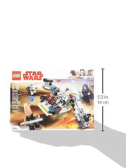 Rotating wingtip guns on LEGO Star Wars Battle Pack speeder for action scenes