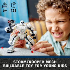 LEGO Star Wars Stormtrooper Mech 75370 blaster clip for action-ready play.