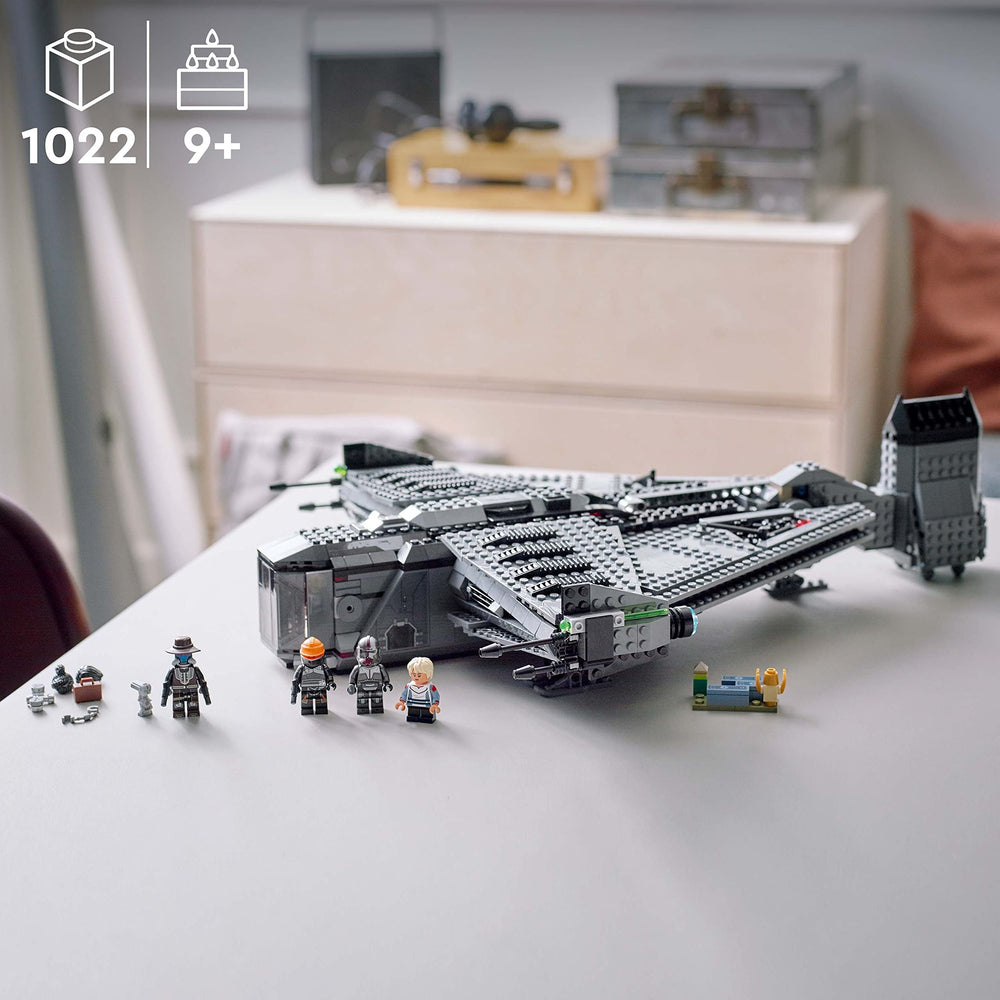 LEGO Star Wars The Justifier rear engine folds for authentic flight and landing