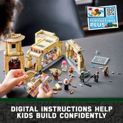 LEGO Star Wars tilting steps and guard toppling for dynamic play sequences.