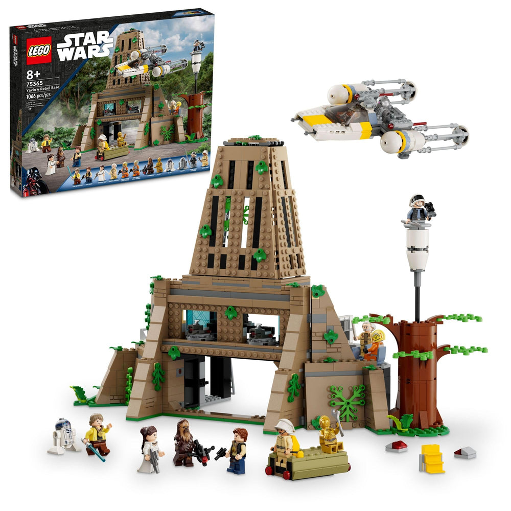LEGO Star Wars Yavin 4 Rebel Base command room with hologram table.