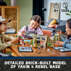 LEGO Star Wars Yavin 4 Rebel Base pilot briefing area for squad planning.