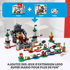 LEGO Super Mario Adventures battery compartment explains power for interactive features
