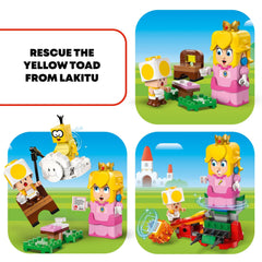 LEGO Super Mario Picnic scene encourages cooperative storytelling and social play.